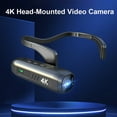 thumbnail image 3 of Cámara deportiva Cámara montada en la cabeza 4K 30FPS Cámara de video WiFi portátil Videocámara Cámara web Lente gran angular de 120 ° Control de aplicación de batería incorporada antivibración para, 3 of 8