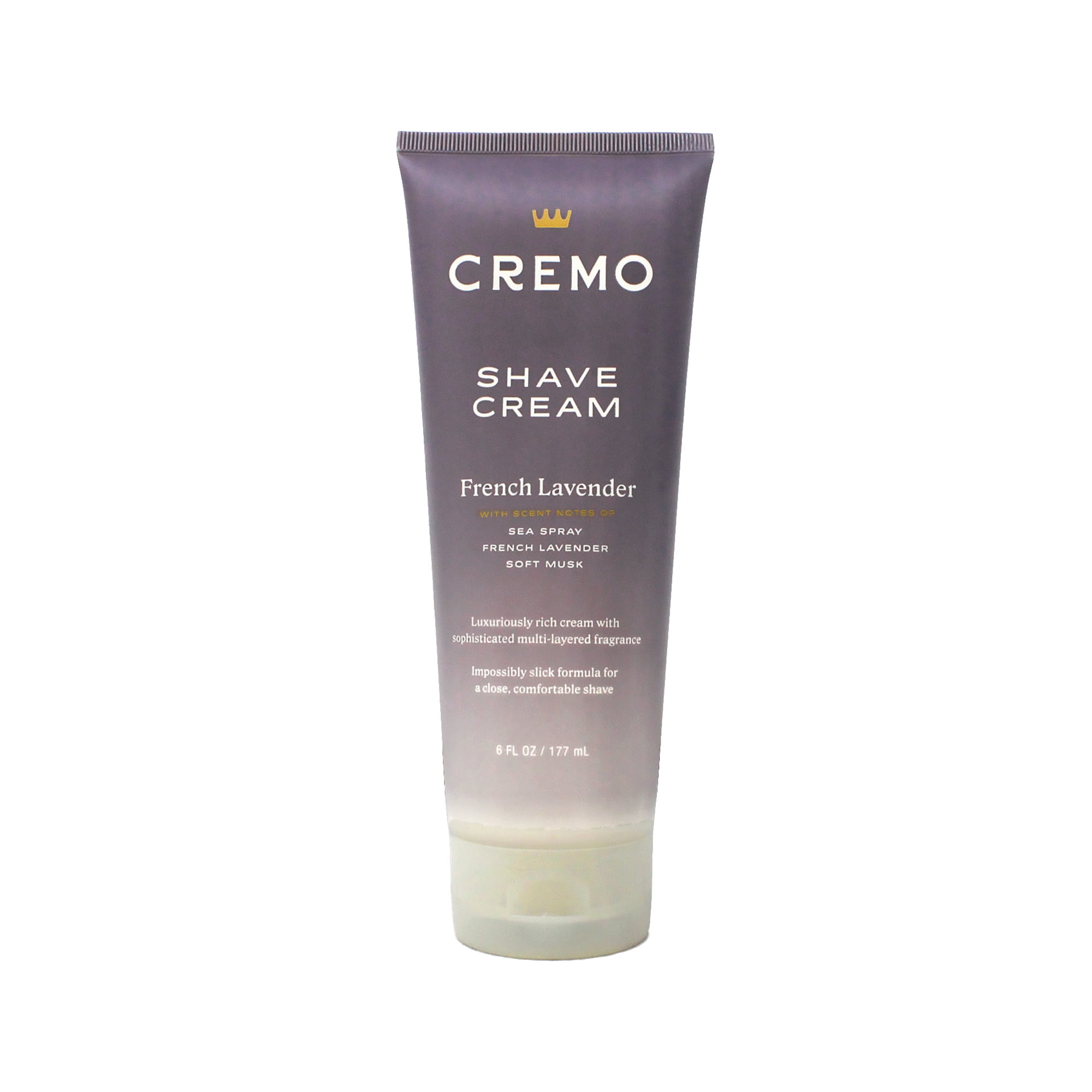 Cremo French Lavender Moisturizing Shave Cream, Lavender Bliss, 6 Fl Oz