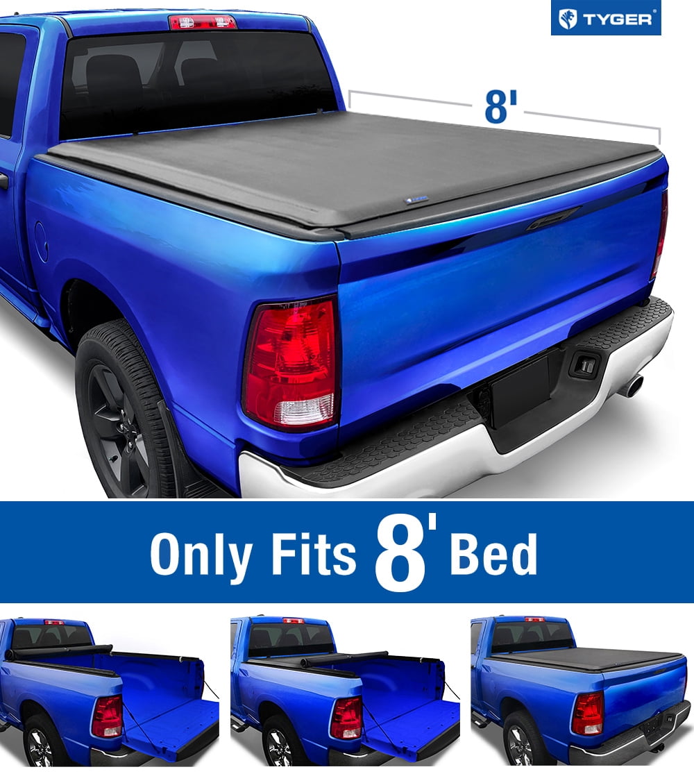 Tyger Auto T1 Soft Roll-up Truck Bed Tonneau Cover Compatible With 2002 ...