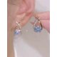 thumbnail image 3 of Pendientes de cola de sirena shaofei para mujeres y niñas Oro 68489, 3 of 5