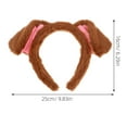 thumbnail image 7 of WRITWAA Plush Animal Ears Headband Set for Women, Includes Dog Ears and Tail in Coffee Color, 7 of 7