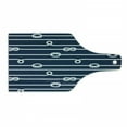 thumbnail image 1 of Navy Blue Cutting Board, Horizontal Marine Knots Ropes Undone Bowline Sailor Sailing Theme, Decorative Tempered Glass Cutting and Serving Board, Wine Bottle Shape, Blue and White, by Ambesonne, 1 of 1
