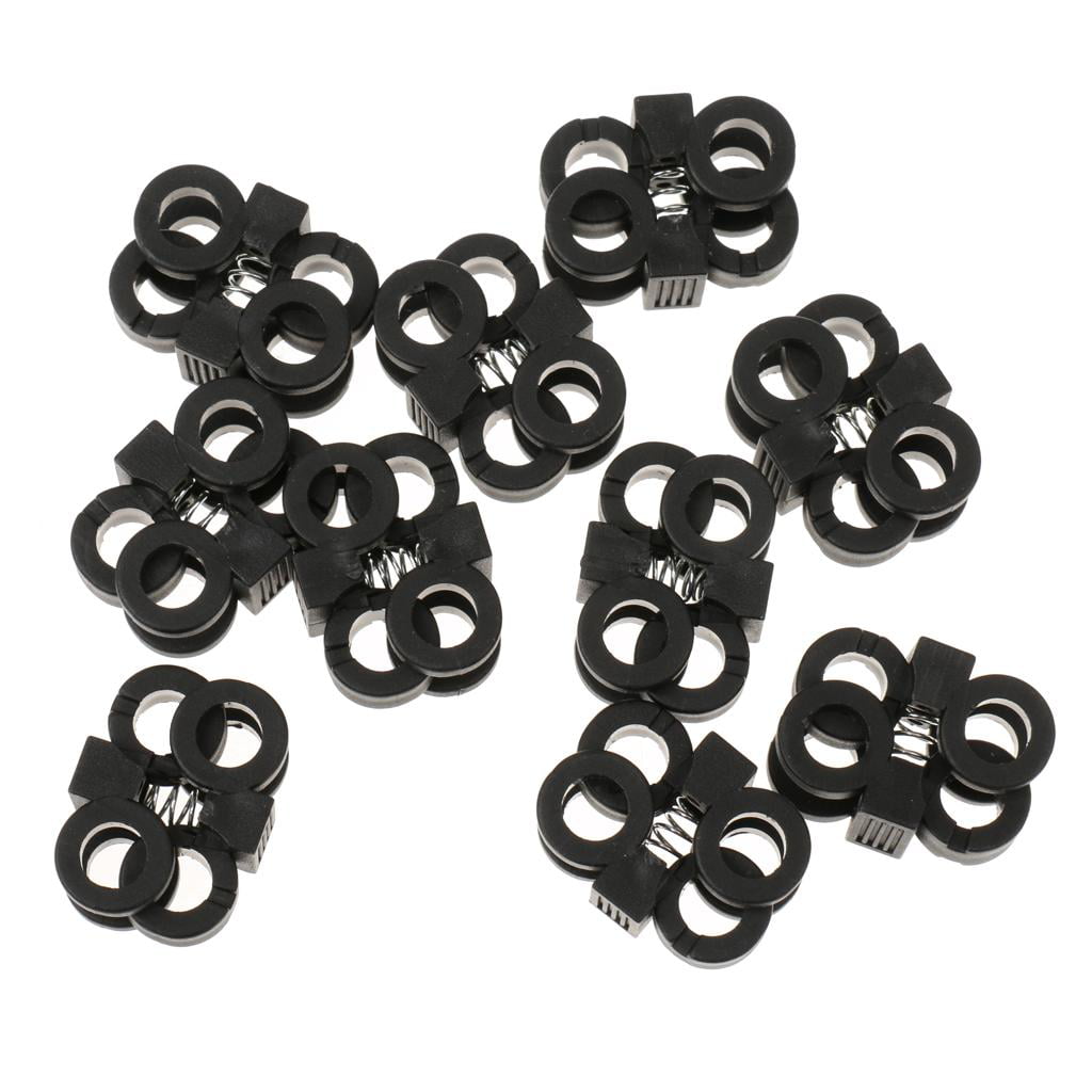 10 pcs Shoe Lace Shoelace Buckle Rope Clamp Cord Lock Stopper Run Sports CF 