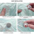 thumbnail image 3 of Duvet Pin Comforter Clips 16set, Soft Fabric Material Double Sided Pin Fasteners- Grey, 3 of 5