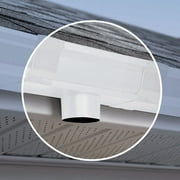 Amerimax 27010 K-Style Gutter Outlet With Drop, 5", Aluminum