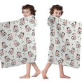 thumbnail image 4 of Light Cow Floral Pattern Hooded Bath Towel，60"x35" for Ages 3 To 12 Kids, Quick Dry Lightweight Soft Microfiber Hood Beach Towel Cover Up for Kids, 4 of 7