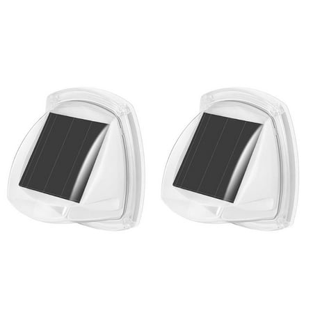 

2PCS Wall Lamp Outdoor Solar Charging 8 LED Light Beads Warm Light Lamp Garage Garden Yard Waterproof Lamp Wall Mounted Lamp