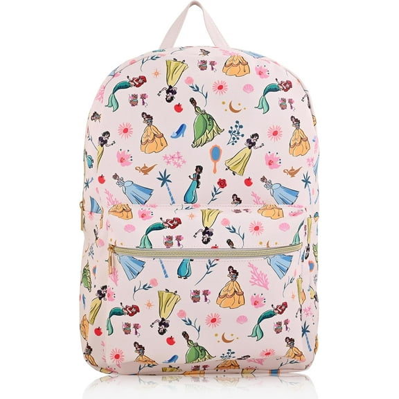 Disney Princess Large Backpack 16 Inches Leatherette All-over In-print Backpack
