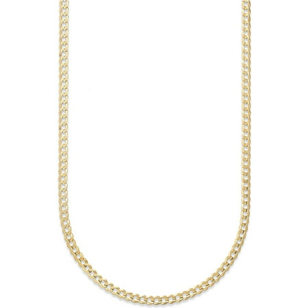 Pori Jewelers 14K Yellow Gold 4.8mm Hollow Cuban Link Chain necklace