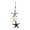 A#001, variant on Nautical Wooden Hanging Decor,Coastal Decor, Coastal Starfish & Fish LED Lighted Wall Ornament,Perfect Ocean Themed Decor,Rustic Beach Cottage Home Decor & Wall Decor(with Light)-Starfish