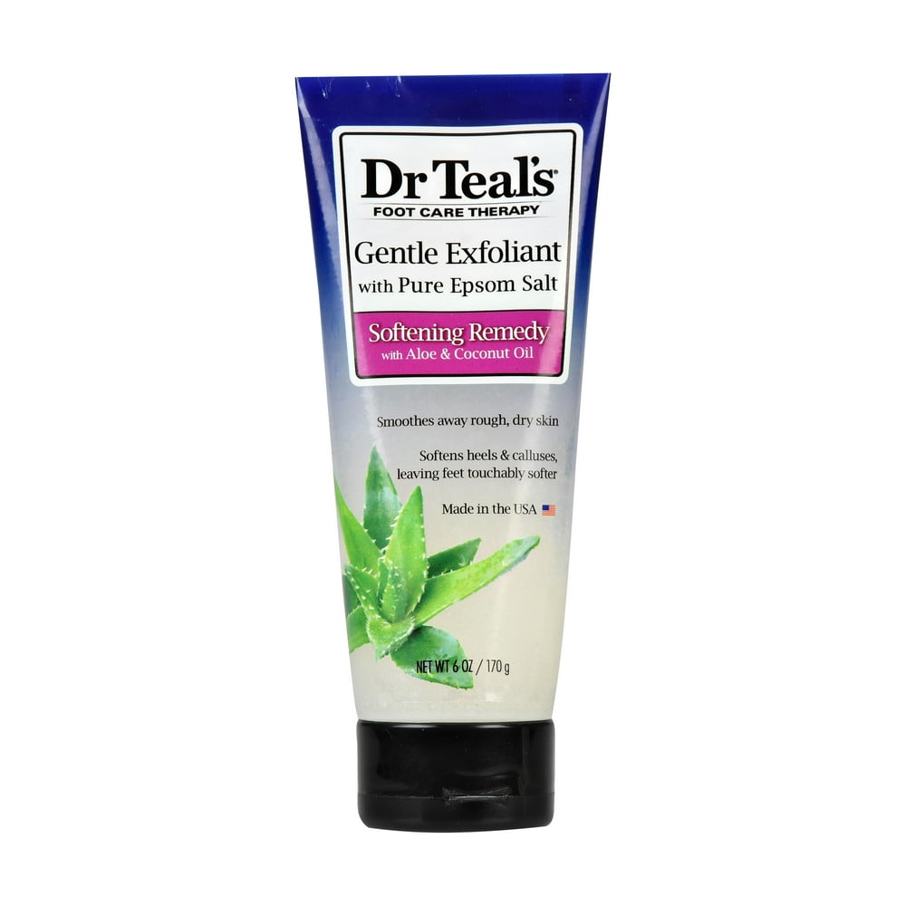 Dr Teal's Epsom Salt Exfoliant Foot Scrub, 6 oz.