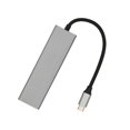 thumbnail image 4 of USB C Hub 6 en 1 aleación de aluminio 100W PD carga 4K UHD 5Gbps transmisión USB C divisor para TV Monitor proyector, 4 of 8