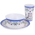 thumbnail image 3 of Gibson Everyday Alhambra Blues  12 Piece Melamine Dinnerware Set, 3 of 5
