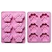 thumbnail image 3 of Set of Two Dog Paw Print Silicone Mold for Homemade Dog Treats Paw for Baking Chocolate Candy, Oven Microwave Freezer Safe (Pink Dog Paw Print (2 Pack)), 3 of 4
