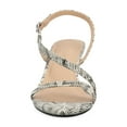 thumbnail image 6 of Journee Womens Jemry Crossover Strap Kitten Heel Dress Sandals, 6 of 9