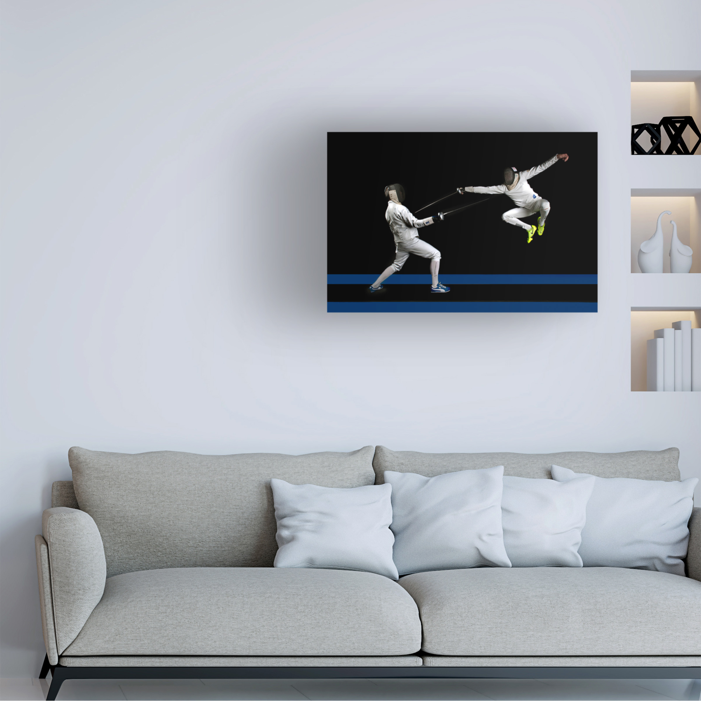 Hilde Ghesquiere 'Fencing' Canvas Art