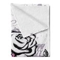 thumbnail image 2 of Rose Soft Flannel Fleece Throw Blanket, Abstract Rose with Butterflies Nostalgic Victorian Design Forever Love Theme, Cozy Plush for Indoor and Outdoor Use, 70" x 90", Pale Mauve Pink, by Ambesonne, 2 of 5
