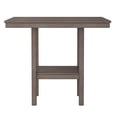 thumbnail image 1 of CorLiving Tuscany Compact Washed Gray Wood and Veneer Square Counter Height Dining Table for 4 - Perfect for Small Kitchens and Apartments, Tall Small Space-Friendly Kitchen and Dining Room Table, 1 of 6