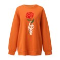 thumbnail image 4 of Sudadera Para Mujer Camisas Erógenas de Invierno Cuello Redondo Manga Larga Tops Impreso Regular Sudadera Blusa Odeerbi ODB128617, 4 of 4