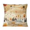 thumbnail image 3 of Designart "Pastoral Beige Blossoms II" Floral Printed Throw Pillow, 3 of 5