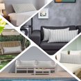 thumbnail image 6 of Blue Striped Body Pillow Covers 20"x60", Modern Stripes Farmhouse Soft Brushed Microfiber Breathable Throw Pillow Covers, Decorative Pillowcase with Zipper for Couch Sofa Bedroom Living Room, 6 of 9