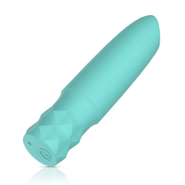 Masaje Vaginal Consolador Vibrador Mini 10 Modos Sexuales (luz) Azul