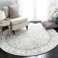 thumbnail image 3 of SAFAVIEH Glamour Pierce Floral Bordered Wool Runner Rug, Light Blue/Ivory, 2'3" x 8', 3 of 9
