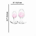 thumbnail image 2 of NS Novelties Cosmic Glams Silicone Glass Anal Plug Kit, 2 Piece Set, Pink, 2 of 5