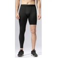 thumbnail image 5 of Men's One Leg Compression Tights Long Pants for Basketball Single Leg Sports Pants 1/2 One Leg Compression Leggings with Pockets Quick Dry Workout Running Tights Athletic Base Layer, S-3XL, 5 of 7