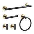 thumbnail image 1 of Abbracc Bathroom Hardware Set Hand Towel Bars Toilet Paper Storage Rack Towel Stand Rack 5Pcs, 1 of 9