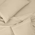 thumbnail image 5 of ROYALE LINENS 300 Thread Count 100% Long Staple Combed Cotton Sheet Set - 4 Piece Full Bed Sheets - 1 Fitted, 1 Flat, 2 Pillow Cases -Soft Cool & Crisp Sheet Set (Full, Cream), 5 of 10