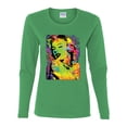 thumbnail image 2 of Colorful Woman Marilyn Monroe Pop Culture Womens Graphic Long Sleeve T-Shirt, Kelly, 2XL, 2 of 3