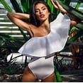 thumbnail image 3 of Douhoow Women Jumpsuit One Shoulder Ruffled Bodysuit Solid Color Slim Fit Leotard Tops Romper, 3 of 8