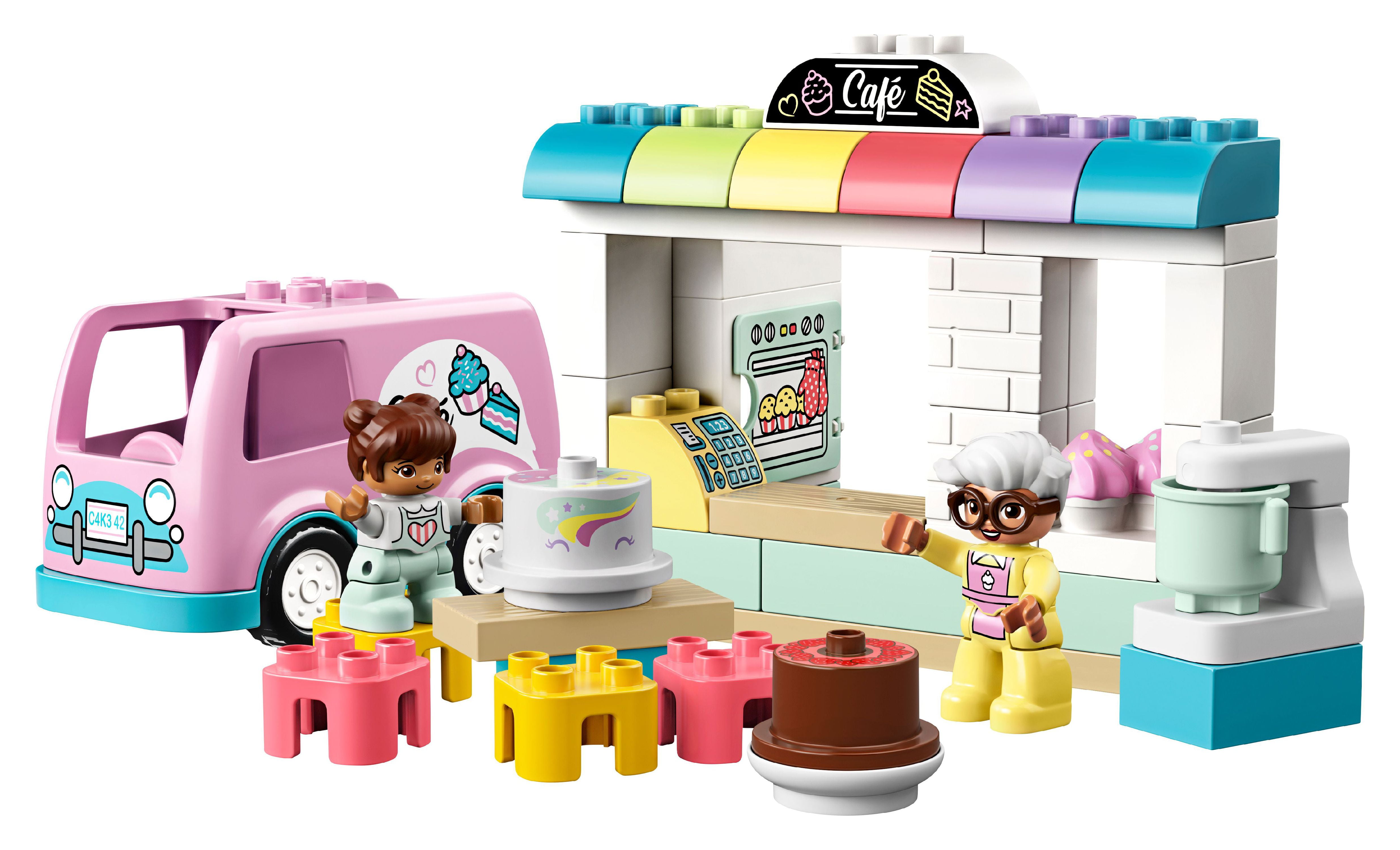 LEGO DUPLO Town Bakery 10928 Educational Building Toy for Kids Aged 2 and up (46 Pieces)