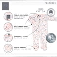 thumbnail image 4 of Fleurs et Étoiles Lot de 3 Dormeuses à Pieds pour Bébés Filles ( ) Rose, 4 of 6