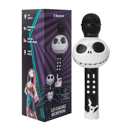 Halloween Bluetooth LED Karaoke Microphone with Echo Control