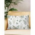thumbnail image 2 of Outdoor Pillows Waterproof, Green Botanical Bedding Throw Pillows with Insert for Couch Sofa Bed, Farmhouse Summer Floral Leaves 12x20 Inch Pillowcases Decorative Camping Patio Pillow Set of 1, 2 of 8