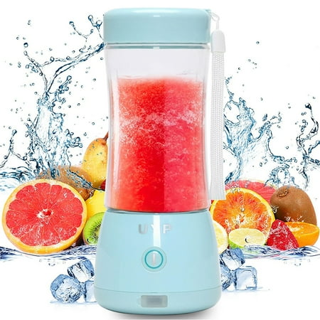 

Kibhous Wireless Portable 6-Blade Electric Sand Ice Juice Cup Portable Blenders Used for Baby Food Travel Gym and other USB Rechargeable Mini Blenders（Blue）