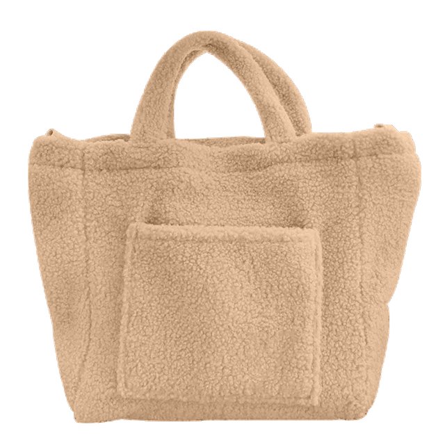 Bolso de hombro de felpa Bolso de mano grande Bolso de compras de piel sintética Bolso de citas MFZFUKR BST2000502-2