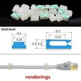thumbnail image 2 of Cable Clips Adhesive Cable Clips Ethernet Cable Clips Wire Holder System 100 Pcs, 2 of 4
