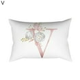 thumbnail image 1 of AMERTEER Rose Gold Letter Printed Pillowcase Rectangular Cushion Cover Sofa Bedroom Decor, 1 of 12