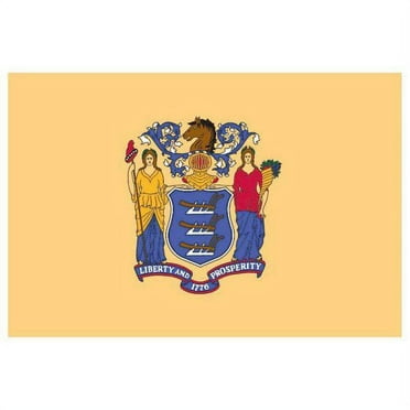 New Jersey Flag 3x5ft Nylon
