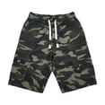 thumbnail image 5 of Athletic Shorts for Men Print Drawstring Elastic Waist Pocket Loose Shorts, 5 of 5