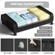 thumbnail image 3 of Cajas de Almacenamiento Bajo Cama con Ruedas y Tapa Transparente, 43,5x80x16 cm, Bolsas para Organizar Ropa de Dormitorio, Mantas, Zapatos, 2 Piezas, 3 of 7