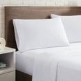 thumbnail image 6 of Aston & Arden Sateen 4-Piece Sheet Set (Full Bed Size), Luxury 600 Thread Count, Silky Sateen Cotton, Pristine White with Fine Baratta Embroidered 3-Stripe Hem, Dove White, 6 of 7