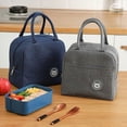 thumbnail image 2 of Portable Lunch Bag Thermal Insulated Lunch Box Tote Cooler Bag Bento Pouch Lunch Container Food Storage Bags Handbag, 2 of 8