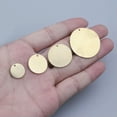 thumbnail image 5 of GKNET Raw Brass Round Blank Stamping Metal Dog Tag Charms Pendant Delicate Jewelry Making-40mm-5pcs, 5 of 9