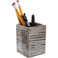 thumbnail image 6 of Paper Junkie Rustic Wood Pencil Holder (2 Pack), 3x3x4", 6 of 7