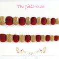 thumbnail image 3 of Burgundy Sparkle Matte Squoval Press-On Nails By The Nail House NH - 24 Pieces, 3 of 3