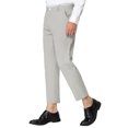 thumbnail image 5 of Lars Amadeus Men's Cropped Pants Slim Fit Flat Front Ankle-Length Dress Pants, 5 of 6